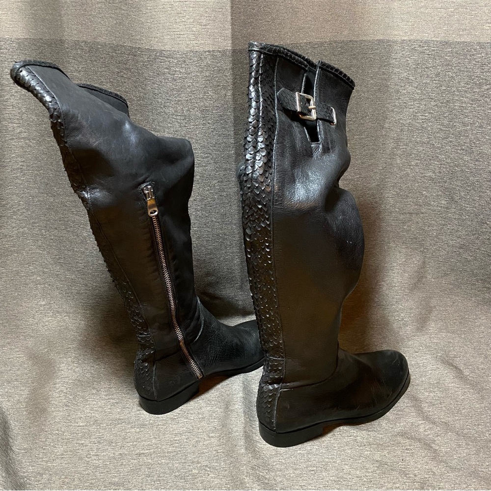 RON WHITE Italian leather over-the-knee boot ๐ฎ๐น - Picture 5 of 8
